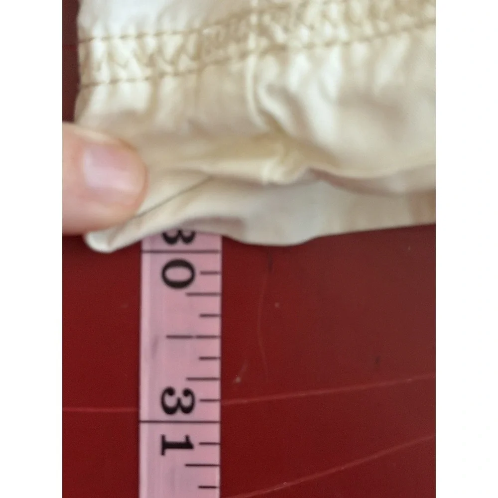 Justice Cargo Pants Girls 14 White Roll Up Relaxed Cropped Y2K Utilty Minimalist